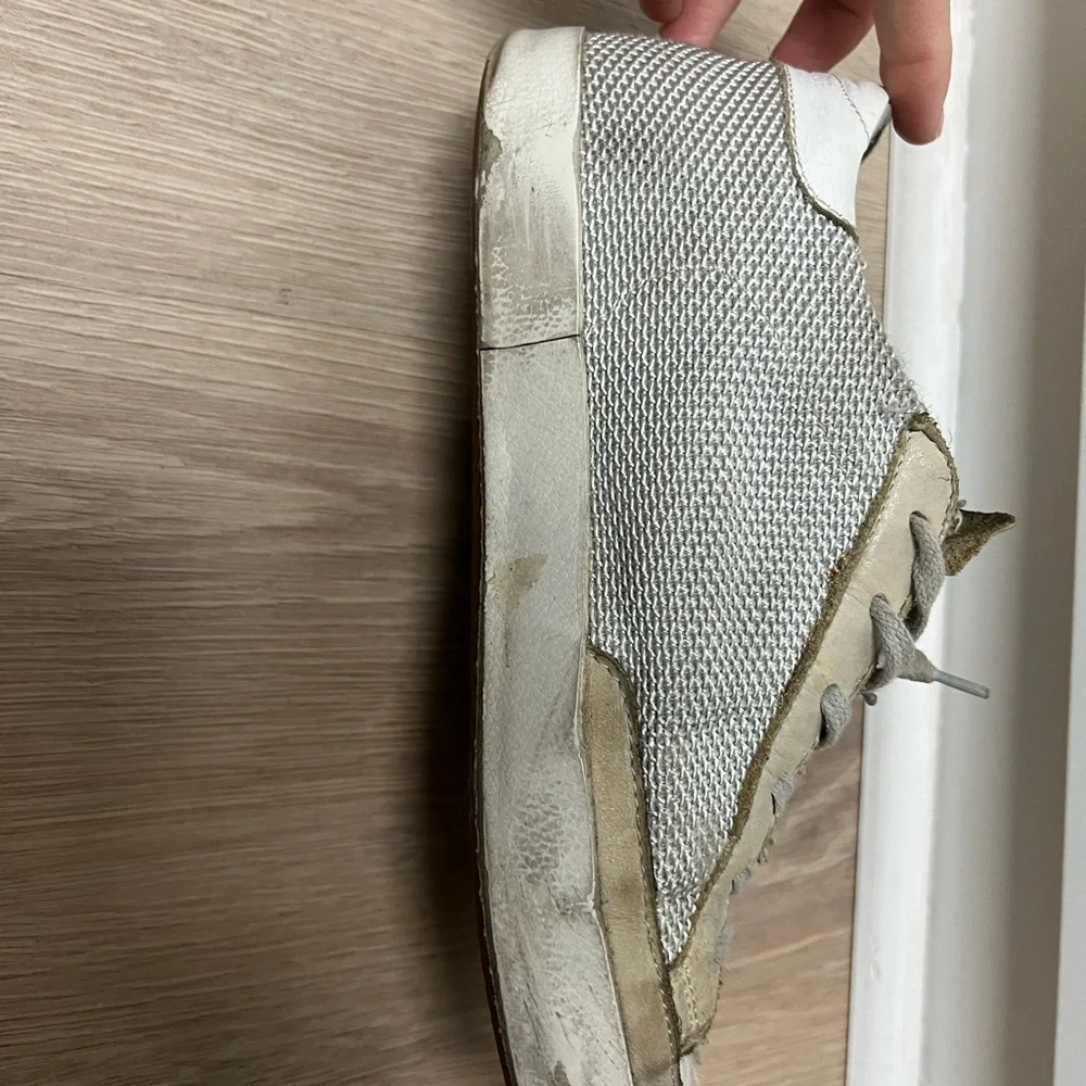Golden Goose White Black Star Low-Top Sneakers